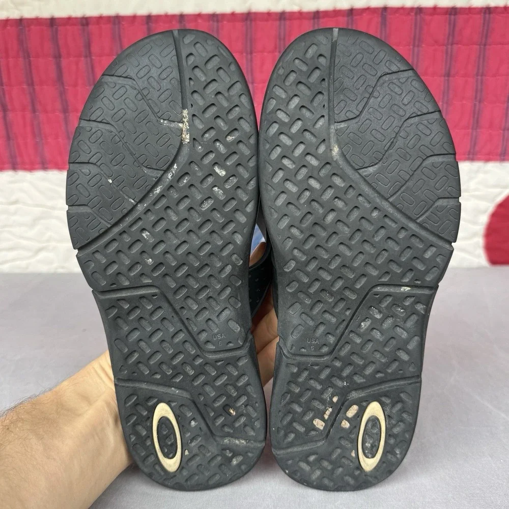 Size 6 - Oakley Men's B1B Flip‎ Flops Blackout Black